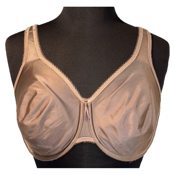 Wacoal Lightly‎ Lined Underwire Bra 38DD Brown Adjustable Straps - Picture 1 of 7